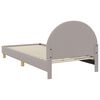 vidaXL Struttura letto bambini con testata Grigio chiaro 90 x 190 cm