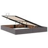 vidaXL Letto con contenitore e materasso Grigio 180 x 200 cm