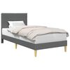 vidaXL Struttura del letto Grigio Scuro 90 x 190 cm Tessuto