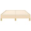 vidaXL Giroletto senza Materasso Crema 120x190cm in Tessuto