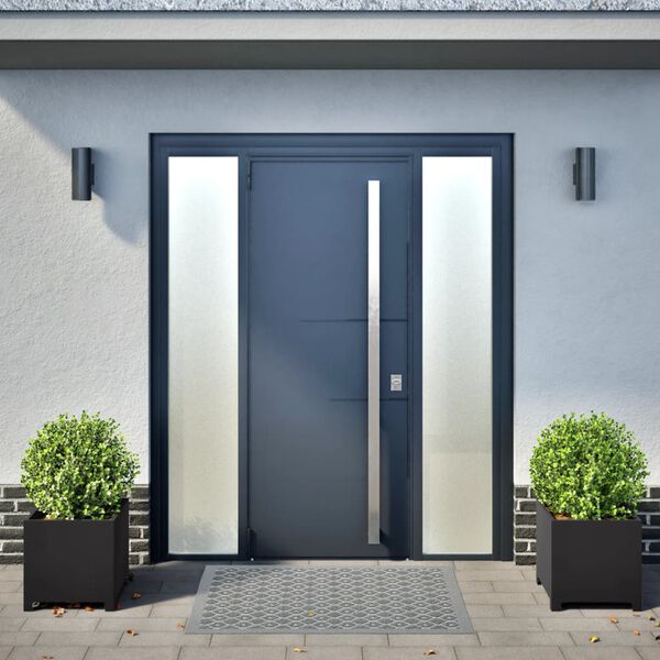 vidaXL Fioriere da Giardino 2 pz Nere 40x40x40 cm in Acciaio