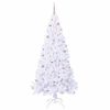 vidaXL Albero di Natale artificiale Bianco 210 cm PVC e Acciaio