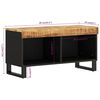 vidaXL Mobile Porta TV 85x33x43,5 cm in Legno Massello di Mango