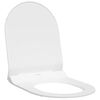 vidaXL Sedile del WC Regolabile Bianco 50 x 36,5 x 5 cm Polipropilene