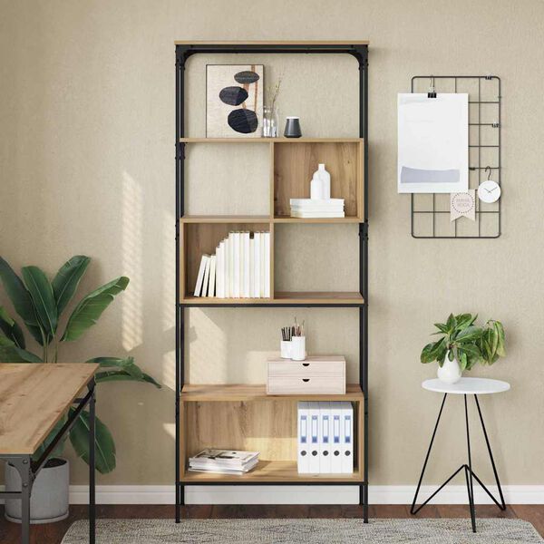 vidaXL Libreria Rovere artigianale 76 x 33 x 188,5 cm