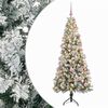 vidaXL Albero di Natale artificiale con palline 180 cm 300 LED