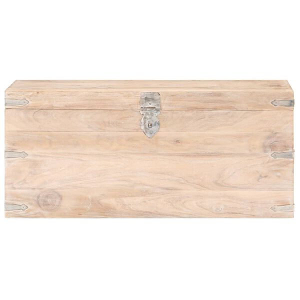 vidaXL Baule 90x40x40 cm in Legno Massello di Acacia