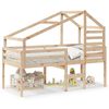 vidaXL Letto a Soppalco con Tetto 80x200 cm in Legno di Pino
