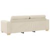 vidaXL Divano 3 pcs Beige 221 x 80 x 80 cm Tessuto misto lino