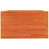 vidaXL Fioriera Giardino Marrone Cera 80x80x49,5cm Legno Massello Pino