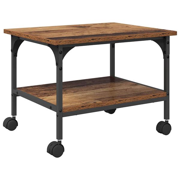 vidaXL Supporto per Stampante Legno vecchio 50 x 40 x 38 cm