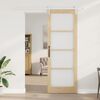 vidaXL Porta scorrevole Naturale 83 x 232 cm