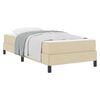 vidaXL Letto a molle Crema 90 x 200 cm Tessuto