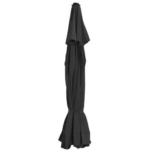 vidaXL Telo di Ricambio per Tenda da Sole Nero 515 cm
