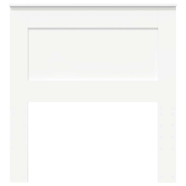 vidaXL Testiera con testiera Bianco 100 cm Legno multistrato