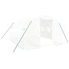 vidaXL Serra con struttura in acciaio bianca 12 m&sup2; 4x3x2 m