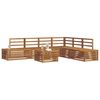 vidaXL Set di divani da esterno 7 Pezzo Naturale