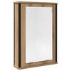 vidaXL Mobile Bagno Specchio Rovere Artigianale 42x12x60 cm Truciolato