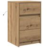 vidaXL Armadio da Notte Rovere artigianale 38 x 34 x 61 cm