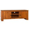 vidaXL Mobile Porta TV 110x30x40 cm in Legno Massello di Teak