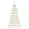 vidaXL Albero di Natale Naturale 180 cm legno massiccio di frassino