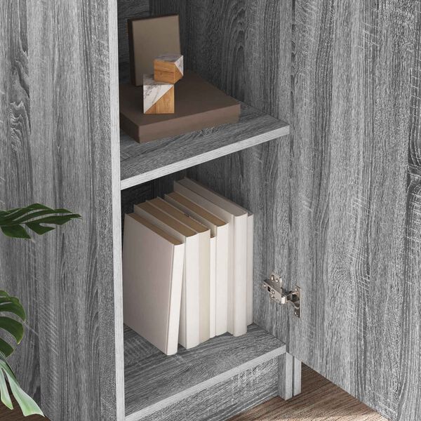 vidaXL Scrivania 2 pcs Grigio Sonoma