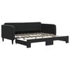 vidaXL Divano Letto con Letto Estraibile Nero 90x190 cm in Velluto