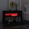 vidaXL Comodini con Luci LED Neri 60x35x40 cm in Legno Multistrato