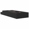 vidaXL Struttura letto con contenitore con cassetto Rovere Nero 75 cm