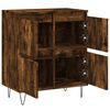 vidaXL Credenza Rovere Fumo 60x35x70 cm in Legno Multistrato