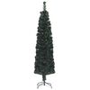 vidaXL Albero Natale Artificiale Sottile Supporto 120 cm Fibra Ottica