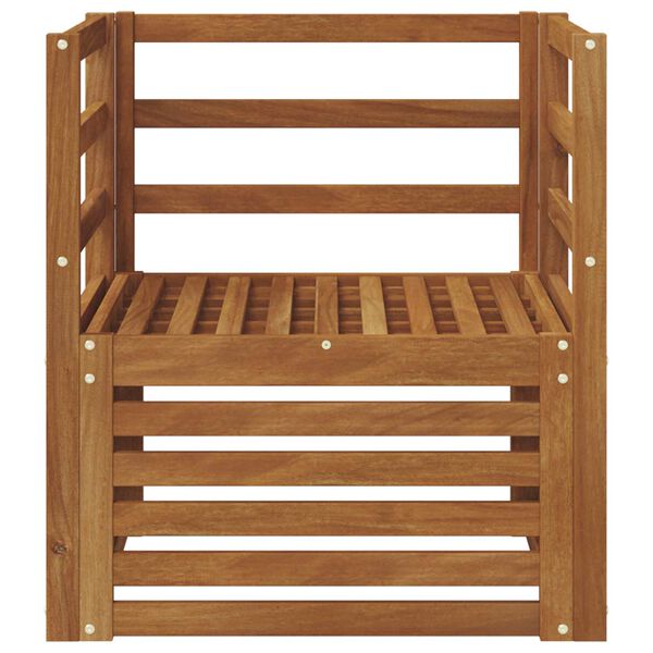 vidaXL Set di divani da esterno Naturale 67 x 63 x 73 cm