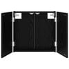 vidaXL Armadio per Dartboard Rovere Nero 56 x 12 x 53,5 cm