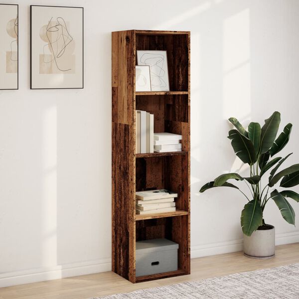 vidaXL Libreria Legno Antico 40x30x152 cm in Legno Multistrato
