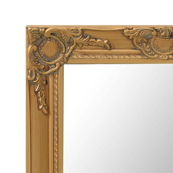 vidaXL Specchio da Parete Stile Barocco 60x60 cm Oro