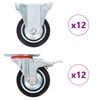 vidaXL Ruote 24 pz 75 mm