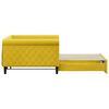 vidaXL Divano Letto con Letto Estraibile Giallo 100x200 cm in Velluto