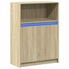 vidaXL Credenza con LED Rovere Sonoma 72x34x100cm in Legno Multistrato