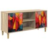 vidaXL Mobile TV HEESCH 102 x 33 x 50 cm Sonoma Legno ingegnerizzato