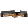 vidaXL Set divani 8 pz Legno di Acacia Massello