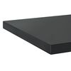 vidaXL Mensole a Muro 2 pz 50x40x3 cm Nero in Acciaio Inossidabile