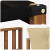 vidaXL Set di divani da esterno con cuscino 8 pcs Naturale e Beige
