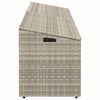 vidaXL Baule da Giardino Grigio Chiaro 220x50x58 cm in Polyrattan