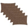 vidaXL Federa 6 pz HOUTEN Marrone Chiaro 40 x 60 cm