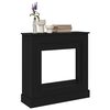 vidaXL Cornice per Camino Rovere Nero 90x30x90 cm in Truciolato