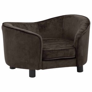vidaXL Divano per Cani Marrone 69x49x40 cm in Peluche