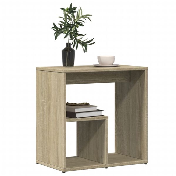 vidaXL Tavolino da Salotto Rovere Sonoma 50x30x50cm Legno Multistrato