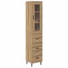 vidaXL Credenza Rovere artigianale 34,5 x 34 x 180 cm