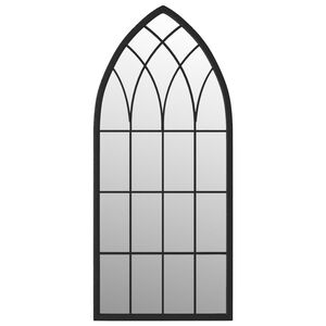 vidaXL Specchio Nero 100x45 cm Ferro per Uso Interno