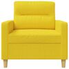 vidaXL Poltrona Giallo Chiaro 60 cm in Tessuto